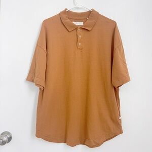 Standard Cloth Urban Outfitters Oversized Collared Shirt Orange Size Small